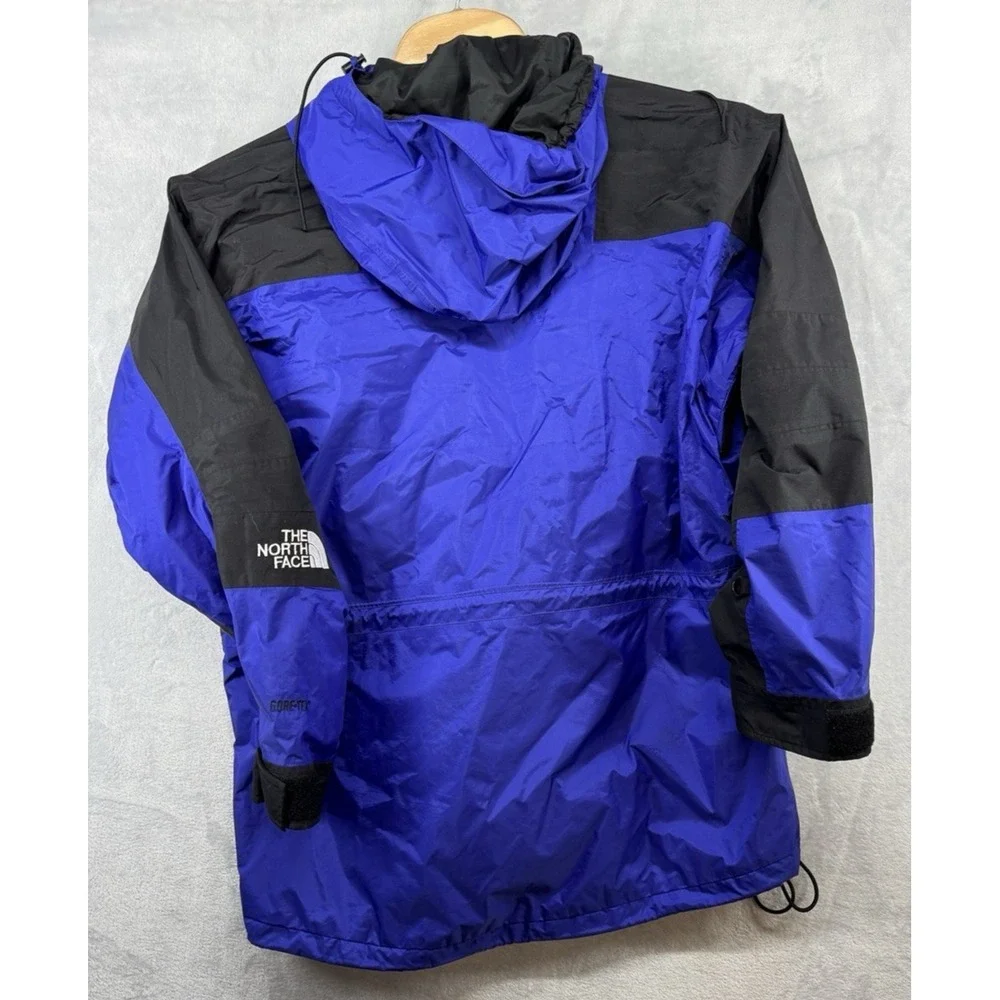 North Face Gore-Tex Rain Jacket Full-Zip Vintage‎ Blue TNF Men's Size L EUC